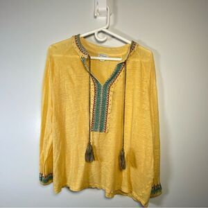 Sundance Sunshine Tunic with Colorful Embroidery and Beaded!